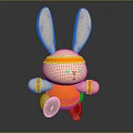 Modern toy rabbit cartoon rabbit 3d model