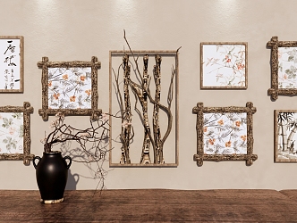 New Chinese Decorative Painting 3d model