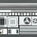 Various Types Of Air Conditioner Air Vents With Modern Designs And Shapes