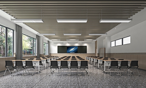 Classroom 3d model