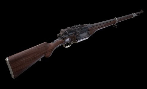 Weapon rifle prototype 3d model