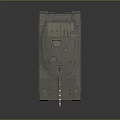 Modern Main Battle Tank With Armored Turret Cannon Tracks And Antennas