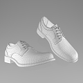 Shoes Leather Shoes Paint Pattern High Precision Shoes Next Generation 3d model