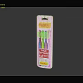 Bucalluc 3 Pack Toothbrushes 2 Plus 1 Free Offer With Different Colors In White Packaging
