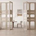Silent glass partition 3d model
