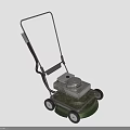 Green Push Lawn Mower For Maintaining Healthy Grass And Garden Plants