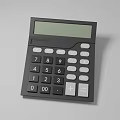 Modern Office Appliance Calculator With Digital Display Screen And Numeric Buttons 3d model