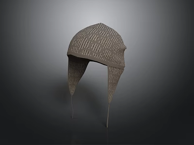 Warm Knitted Winter Hat With Soft Ear Flaps For Daily Use And Comfort 3d model