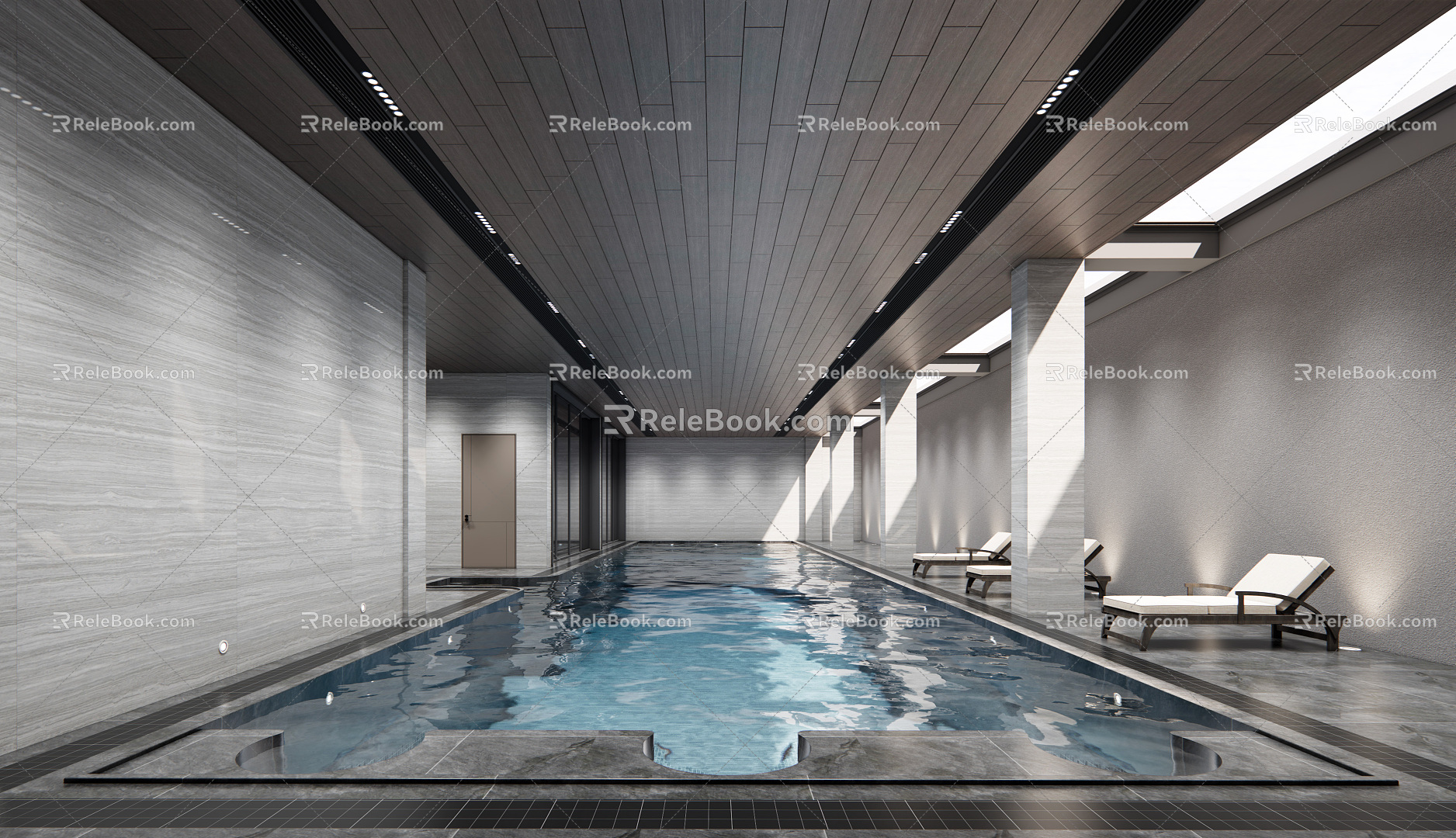 Modern Swimming Pool 3d model