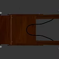 Sturdy Wooden Frame Mobile Cart With Wheels And Metal Connectors Design