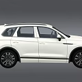 White SUV Car With Modern Sleek Exterior Design Alloy Wheels And Roof Rails