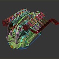 Modern engine Rolls Royce engine Rolls Royce engine engine 3d model