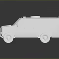 Black Sheriff Vehicle With Rugged Design Roof Lights Large Tires And Door Badge