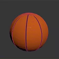Orange Basketball With Black Stripes For Daily Sports Activities