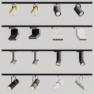 Modern spotlights 3d model