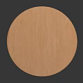 Stylish Wooden Round Side Table With Two Tier Shelf And Sturdy Legs Design