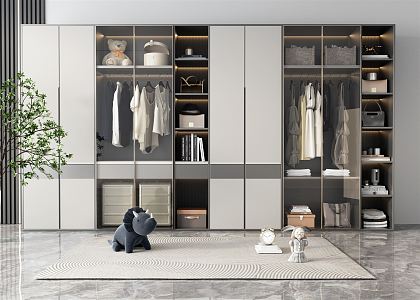 Modern wardrobe 3d model