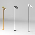 Modern Floor Standing Decorative Lights in Gold Black Silver with Sleek Extended Head