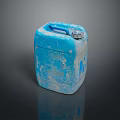Durable Blue Plastic Water Bucket With Handle And Secure Lid For Home Storage