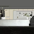 Modern Front Desk 3d model