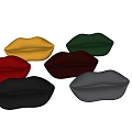 Unique Abstract Shape Sofa In Multiple Colors For Modern Interior Decor