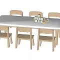 Modern Children's Tables and Chairs 3d model
