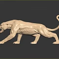 Modern leopard wild leopard cheetah mountain leopard 3d model