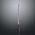 Traditional Japanese Samurai Sword With Handcrafted Blade And Intricate Handle Design