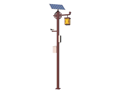 Smart Street Light Solar Street Light Road Lighting 3d model