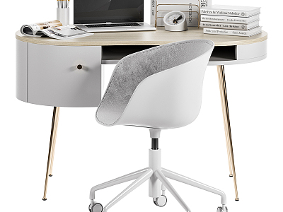 Modern desk chair desk chair combination model