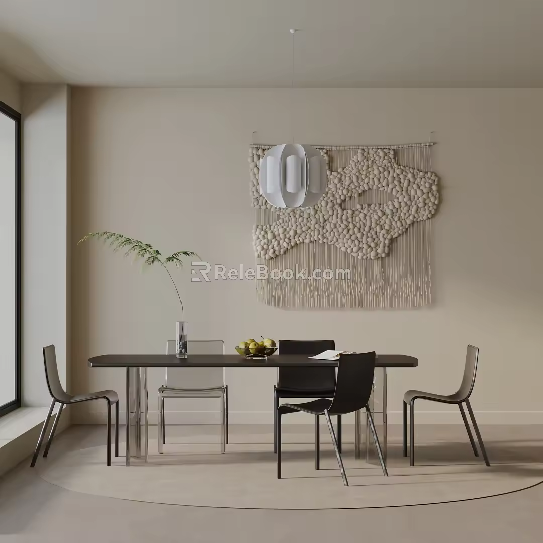 Modern table combination 3d model