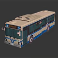 Modern Blue And Beige Rapid Transit Bus With Dark Windows And K10 Route