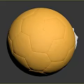 Shiny Golden Soccer Trophy With Polished Silver Base And Reflective Surface