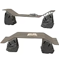 Modern creative desk case 3d model