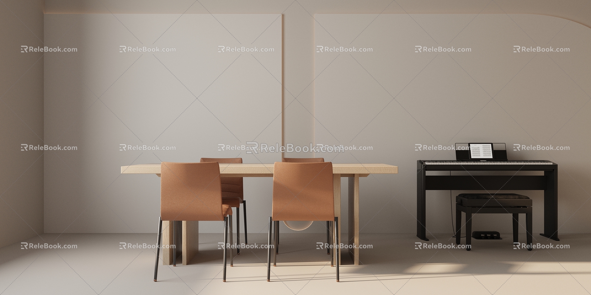 Table combination 3d model