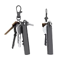 Stylish Jewelry Keychain With Metal Hook Leather Tool And Keys