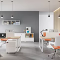 modern public office area office space 3d model