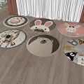 Modern Round Carpet 3d model