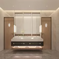 Luxurious Modern Billiard Room Interior Design With Pool Table Cue Sticks And Comfortable Chairs