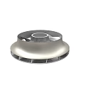 Metal Impeller Component For Industrial Equipment With Circular Design And Blades