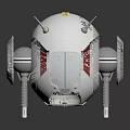 Smart Machine With Spherical Design Two Antennas Transparent Top Mechanical Arms And Green Glow