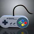 Nintendo Super Famicom Classic Game Controller with Cross Directional Pad and Colorful Buttons Wired Connection