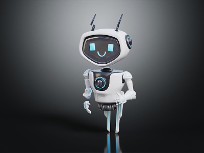 Modern robot cartoon robot model