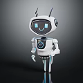 Modern robot cartoon robot 3d model