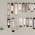 Modern Wall Lights With Various Designs And Geometric Patterns For Indoor Home Decor 3d model