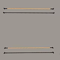 Wall Mounted Light Fixtures With Black And White Strip Design And Evenly Illuminated Surface