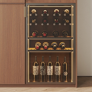 Household Embedded Wine Cabinet Wine Cabinet Wine Bottle Wine 3d model