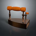 Vintage Orange Headphones And Speakers With Classic Design For Audio Enthusiasts