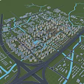 Detailed Aerial Planning of 3D Urban Layout with Road Network Rivers and Buildings