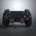 Black Gaming Controller With Colorful Buttons Analog Sticks And Ergonomic Design